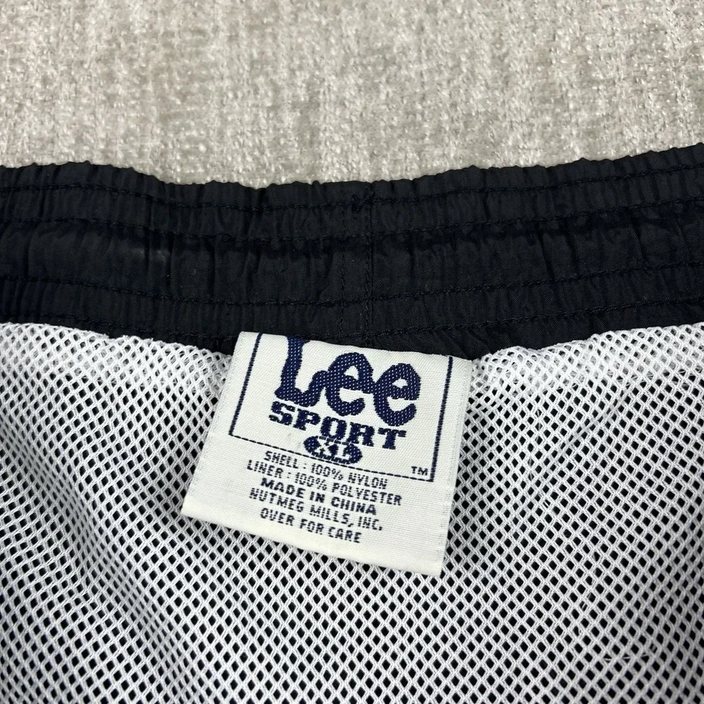 Vintage Los Angeles LAKERS Shorts Men's XL Swim Lee Sport 90s Black Kobe‎ NBA